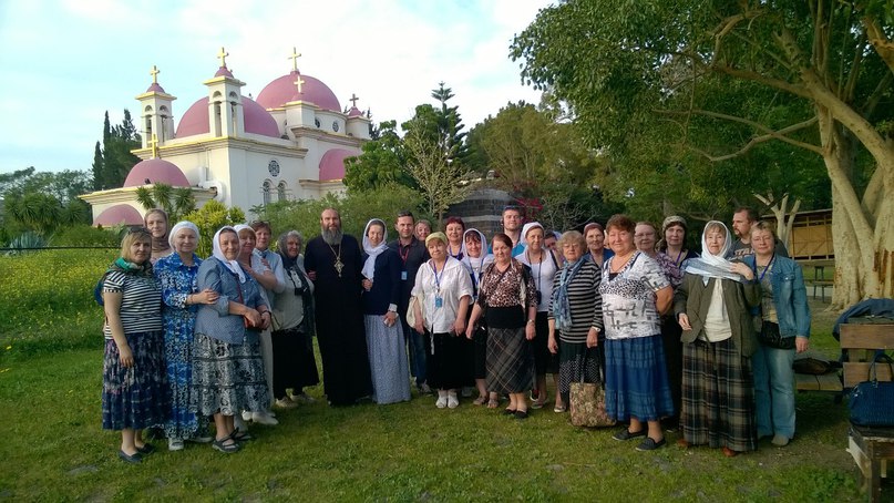 В монастыре Двенадцати Апостолов в г. Капернауме. Март 2016 г.